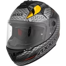 Axxis Draken S Nahesa A2 Matt Grey Kapalı Motosiklet Kaskı + Yedek Siyah Vizör - S