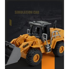 Runjing Uzaktan Kumandalı Buldozer Oyuncak Kamyon, Uzaktan Kumandalı Metal Uzaktan Kumandalı Ön Yükleyici Inşaat Aracı Erkek Kız Çocuk Şarj Edilebilir Pil ile (Yurt Dışından)