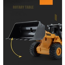 Runjing Uzaktan Kumandalı Buldozer Oyuncak Kamyon, Uzaktan Kumandalı Metal Uzaktan Kumandalı Ön Yükleyici Inşaat Aracı Erkek Kız Çocuk Şarj Edilebilir Pil ile (Yurt Dışından)
