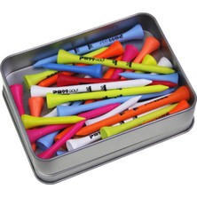 Alper 30 Adet Profesyonel Ahşap Golf Topluğu Saklama Kutusu ile 42/70/83MM Sürüş Aralığı Eğitimi Çok Renkli Çeşitli Yeniden Kullanılabilir Golf Topu Tutucu (Yurt Dışından)
