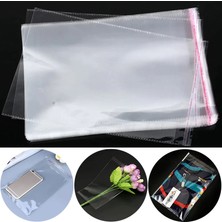 BossPack Şeffaf Bantlı (15X25 Cm) Parlak Jelatin Poşet 1000 Adet Şeffaf Poşeti