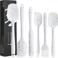 Jingyikeji Parça Silikon Spatula Seti - Paslanmaz Çelik Çekirdekli Isıya Dayanıklı Yapışmaz Spatula Seti, Pişirme Pişirme Karıştırma Için Gıda Sınıfı Silikon Spatulalar Mutfak Gereçleri Seti (Yurt Dışından)