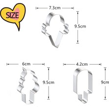 Jingyikeji Dondurma Kurabiye Kesiciler, Yaz Dondurma Koni Kurabiye Kek Kalıbı Fırın Malzemeleri, Bisküvi Yapımı Için Paslanmaz Çelik Metal Kalıplar Kesiciler (Yurt Dışından)