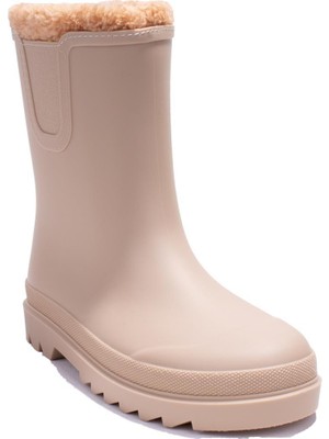 Igor W10290 Tokio Burreguito Bej Ortopedik Kürklü Erkek Çocuk Yağmur Çizme