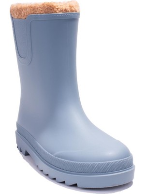 Igor W10290 Tokio Burreguito Mavi Ortopedik Kürklü Erkek Çocuk Yağmur Çizme