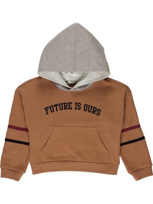 Panço Kız Çocuk Kapüşonlu Sweatshirt