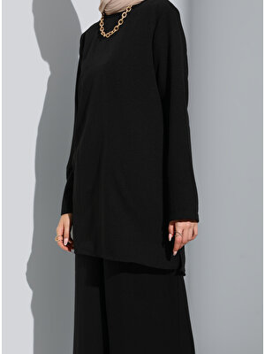 Refka Aerobin Basic Tunik&pantolon Ikili Takım - Siyah - Refka Woman