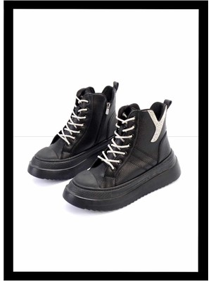 Bambi Siyah  Kadın Bot & Bootie K02763330509