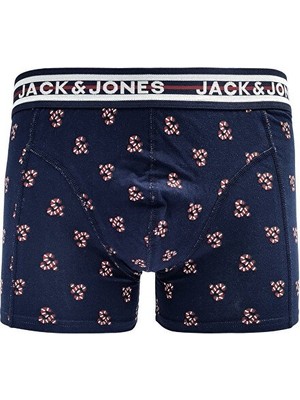 Jack & Jones Lacivert-Beyaz Erkek Boxer Çorap Seti 12246123