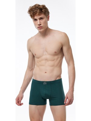 Malabadi Erkek Yeşil Pamuk Elastan Boxer 074