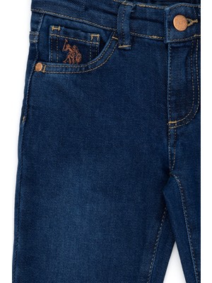 U.S. Polo Assn. Kız Çocuk Koyu Mavi Jean Pantolon 50275505-DN0023