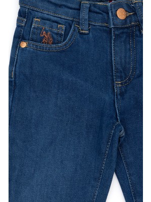 U.S. Polo Assn. Kız Çocuk Mavi Jean 50275525-DN0022