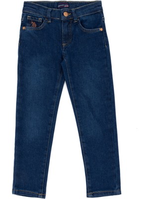 U.S. Polo Assn. Kız Çocuk Koyu Mavi Jean 50275505-DN0023