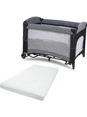 Hoffie Mastic Anne Yanı Park Yatak Sallanır Oyun Parkı Cibinlikli Yatak Hediyeli 70x110 Cm