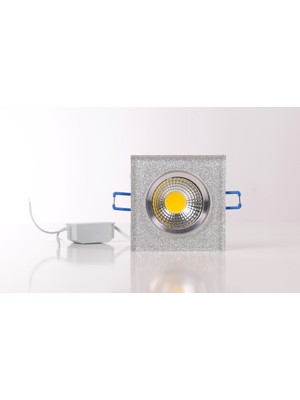 K2 5 Watt 3000K Cob LED Simli Kristal LED Spot