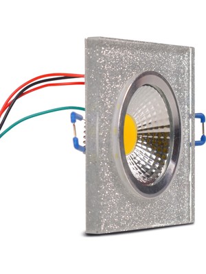 K2 5 Watt 3000K Cob LED Simli Kristal LED Spot