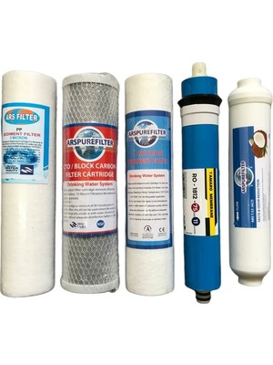 Ars Su Arıtma 5'li Filtre Set Sed Cto Membran Compact Açık Kasa Tadlandırıcı
