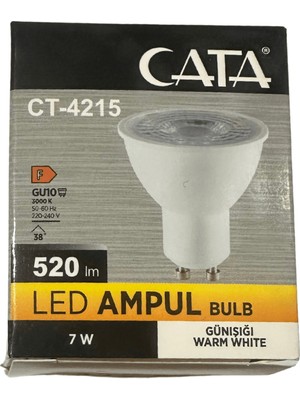 Cata CT-4215 Günışığı 7W GU10 Duylu LED Spot Ampul (4 Adet)