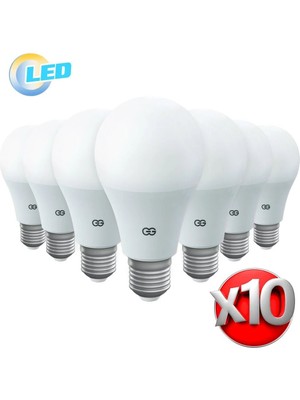 Valta 10'lu LED Ampul 5W Gün Işığı E27 (4000K 220-240V)