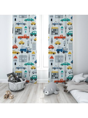 Lina Home Bebek, Çocuk Odası Tek Kanat Fon Perde Model 01356