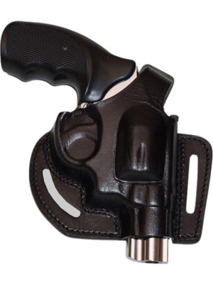 Polis Sepeti Smith Wesson 38 Calibre Deri  Kılıfı Siyah Açık