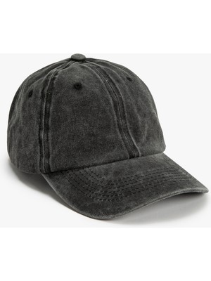 Koton Yıkamalı Kep Şapka Dikiş Detaylı