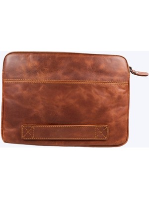 PLM Awe Deri 15-16 Inç Tablet Pc Çantası Tn2 Kahve