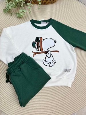 Baby Mini Elf Snoopy Baskılı Parça Renkli Erkek Takım