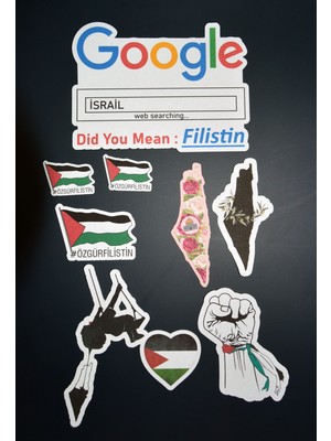 Minithingsart Filistin Sticker Set -9 Parça-