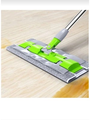 Qosrix Mikrofiber Teleskopik Klipsli Paspas Mop 360°C Döner Başlık Tüm Yüzeyler Için Temizleyici