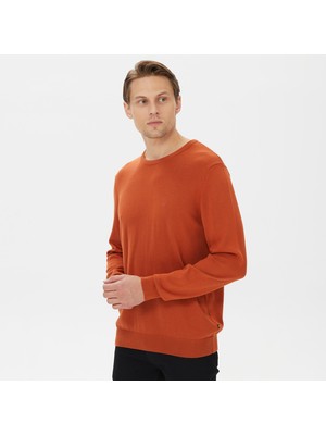 Nautica Erkek Turuncu Standart Fit Kazak S37002T.2BN