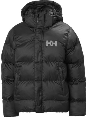 Helly Hansen Siyah Erkek Çocuk Kapüşonlu   Mont 41755_990 Hh Jr Vısıon Puffy Jacket