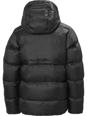 Helly Hansen Siyah Erkek Çocuk Kapüşonlu   Mont 41755_990 Hh Jr Vısıon Puffy Jacket