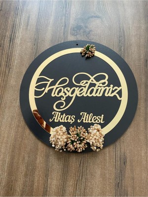 Meftun Ahşap Dizayn Gold Aynalı Pleksi Kapı Süsü