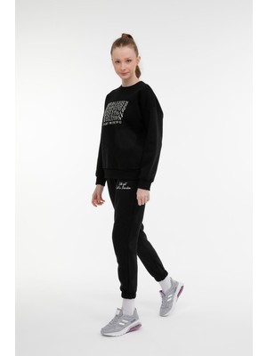 Kinetix Wl Rachel 16SDK203 3pr Siyah Kadın Sweatshirt