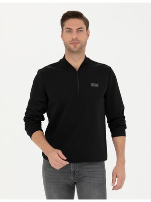 Pierre Cardin Erkek Siyah Regular Fit Sweatshirt 50279533-VR046