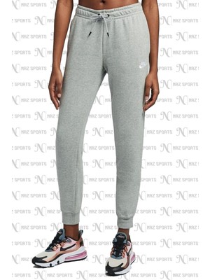 Nike Kadın Sportswear Essential Fleece Jogger Gri Eşofman Altı Standart Kesim Rahat Tasarım