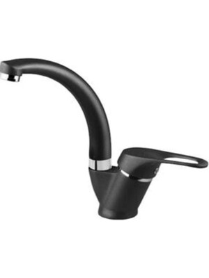 Kca Armatür Kca Siyah Krom Mix Lavabo Bataryası Çeşmesi Musluğu