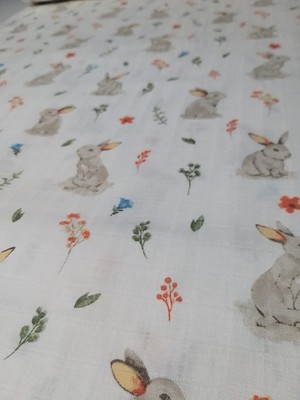 Baby Meva Çok Amaçlı Müslin Örtü 01-Tavşanlı 100x100 cm