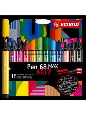Stabilo Pen 68 Max Arty Keçe Uçlu Kalem 12 Renk 768/12-21