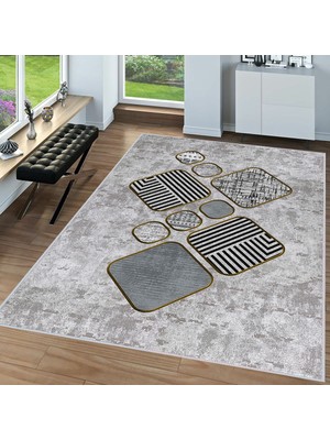 Rovigo Home Dijital Baskı Yıkanabilir Kaymaz Taban Salon Halısı Rvg0057-Sd1174