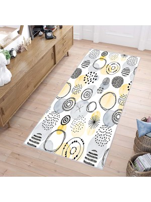 Rovigo Home Dijital Baskı Yıkanabilir Kaymaz Taban Salon Halısı Rvg0245