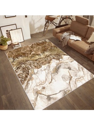 Rovigo Home Dijital Baskı Yıkanabilir Kaymaz Taban Salon Halısı Rvg0448