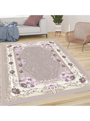 Rovigo Home Dijital Baskı Yıkanabilir Kaymaz Taban Salon Halısı Rvg0655