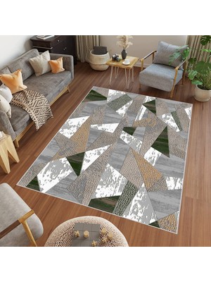 Rovigo Home Dijital Baskı Yıkanabilir Kaymaz Taban Salon Halısı Rvg0456