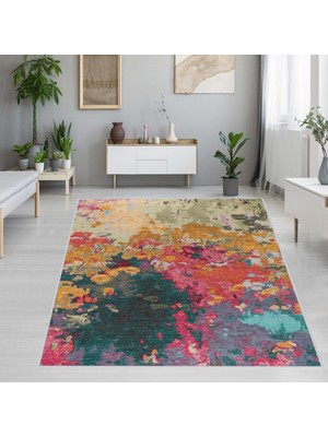 Rovigo Home Dijital Baskı Yıkanabilir Kaymaz Taban Salon Halısı Rvg1232