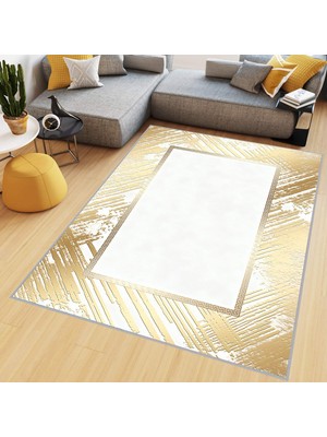 Rovigo Home Dijital Baskı Yıkanabilir Kaymaz Taban Salon Halısı Rvg0487