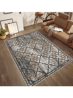 Rovigo Home Dijital Baskı Yıkanabilir Kaymaz Taban Salon Halısı Rvg0527