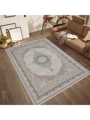 Rovigo Home Dijital Baskı Yıkanabilir Kaymaz Taban Salon Halısı Rvg0552