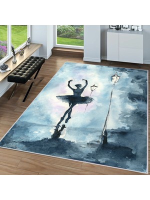 Rovigo Home Dijital Baskı Yıkanabilir Kaymaz Taban Salon Halısı Rvg1622